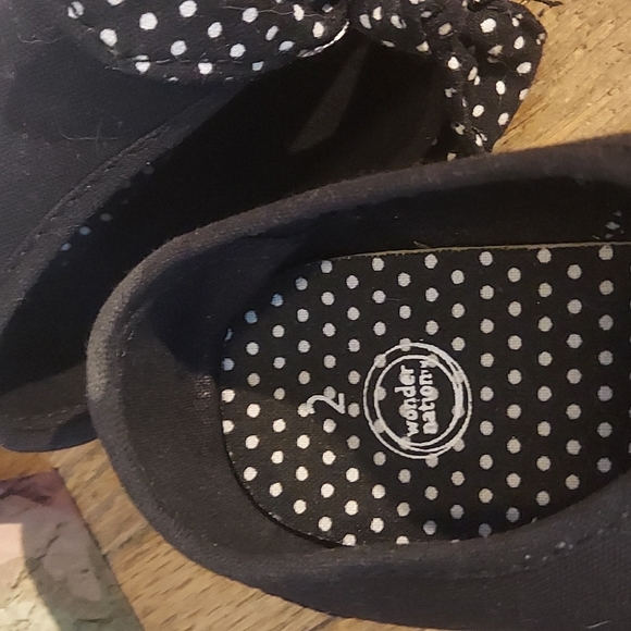 Girls Black slip-ons - Picture 3 of 3